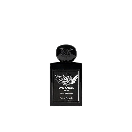 Lorenzo Pazzaglia Evil Angel scent, intense artistic perfume with patchouli, vanilla and amber
