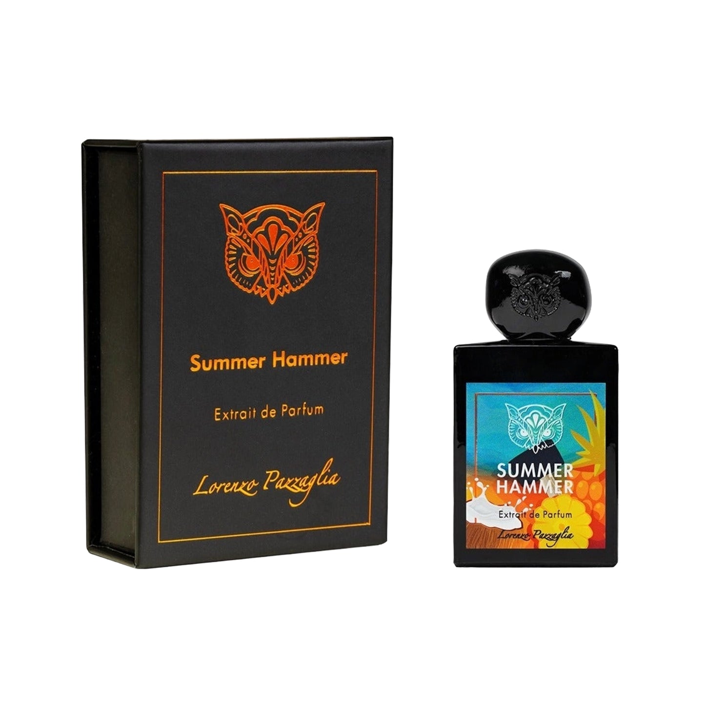Lorenzo Pazzaglia Summer Hammer fragrance, vibrant extrait de parfum with citrus and gourmand accords