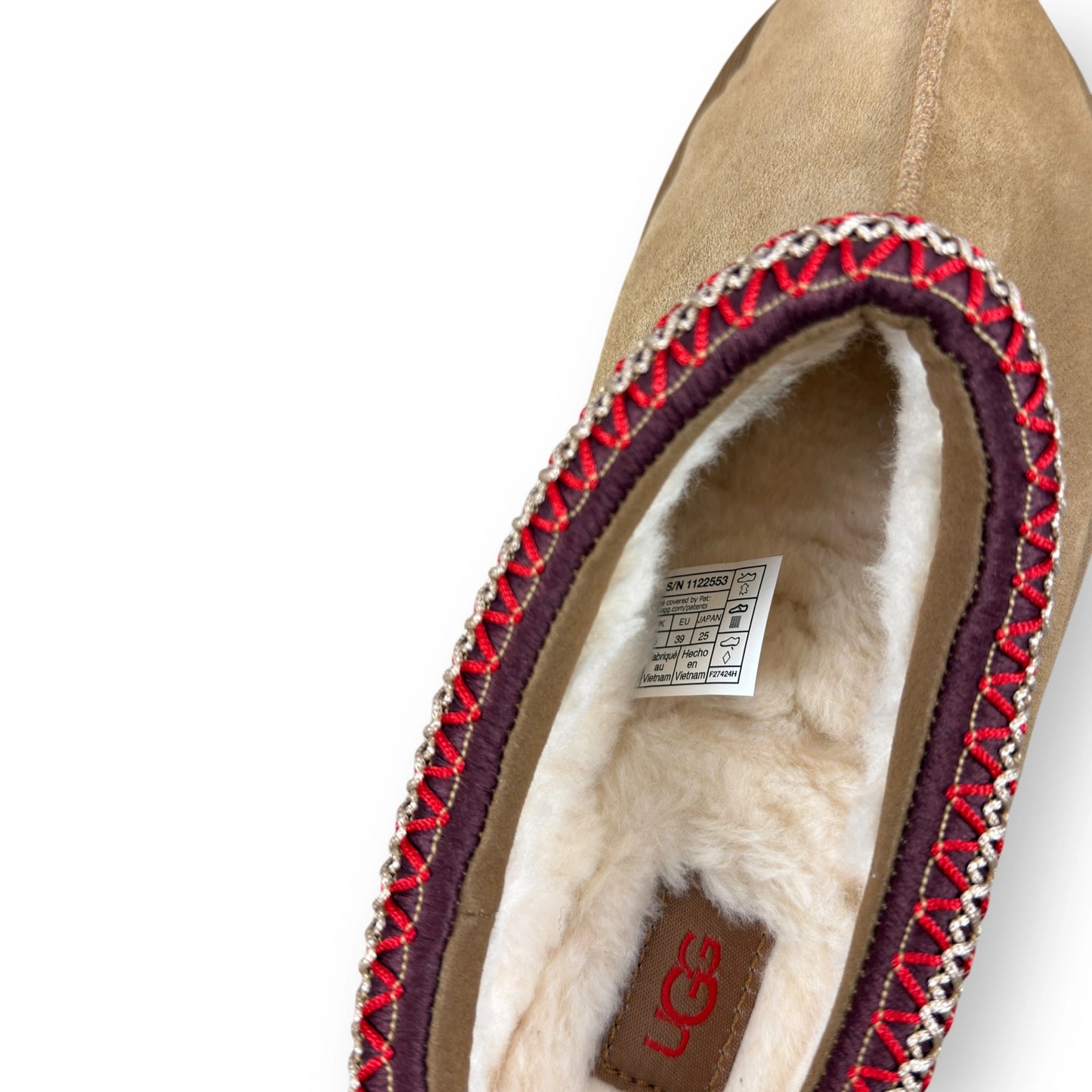 UGG Tazz Slipper Chestnut 1122553-CHE – EU 39, brand new with original box