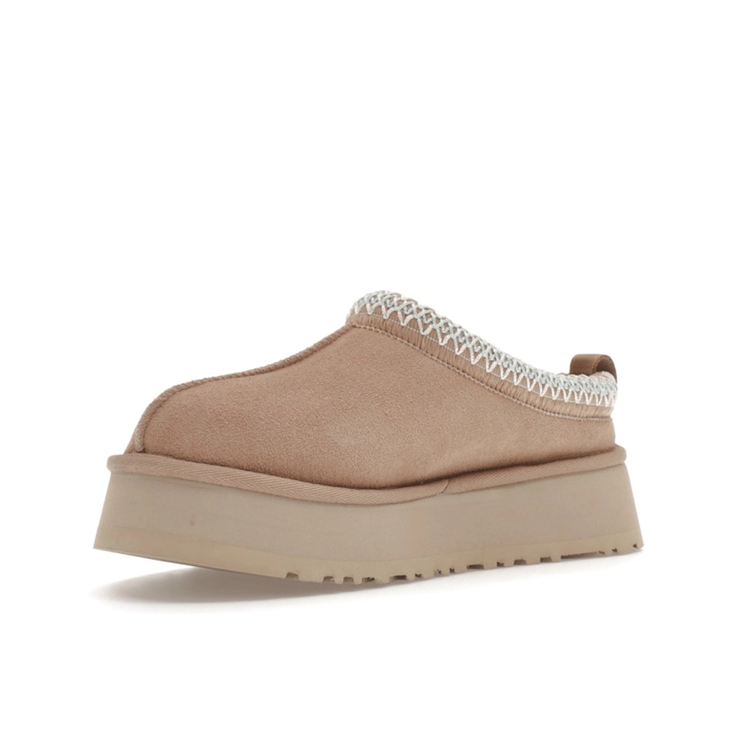 UGG Tazz Slipper in Sand, front view, model 1122553 for women in beige.