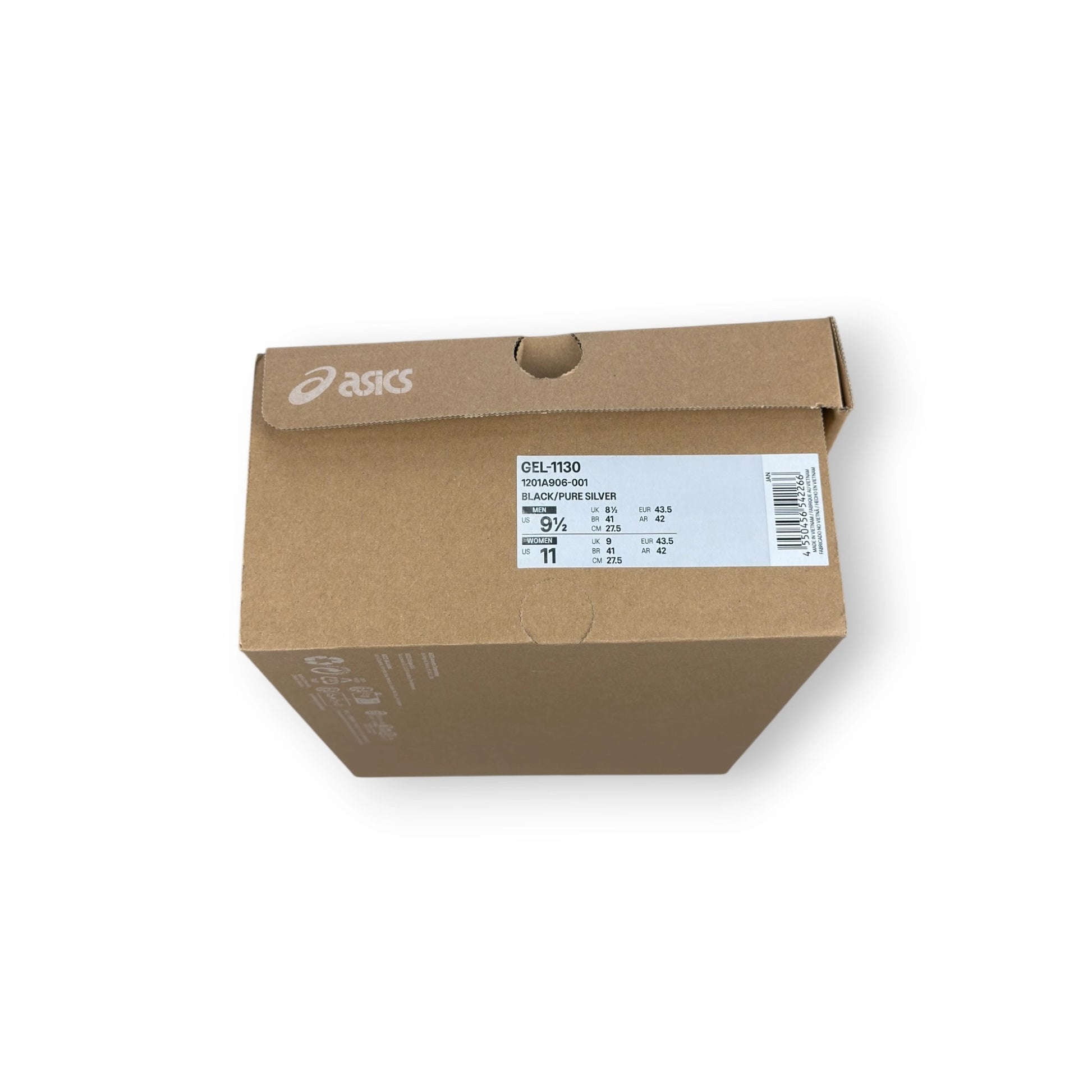 ASICS Gel-1130 Black Pure Silver 1201A906-001 – EU 43.5, brand new with original box