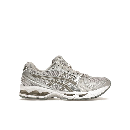 ASICS Gel‑Kayano 14 women's shoes in cloud grey and clay grey mesh and faux‑leather