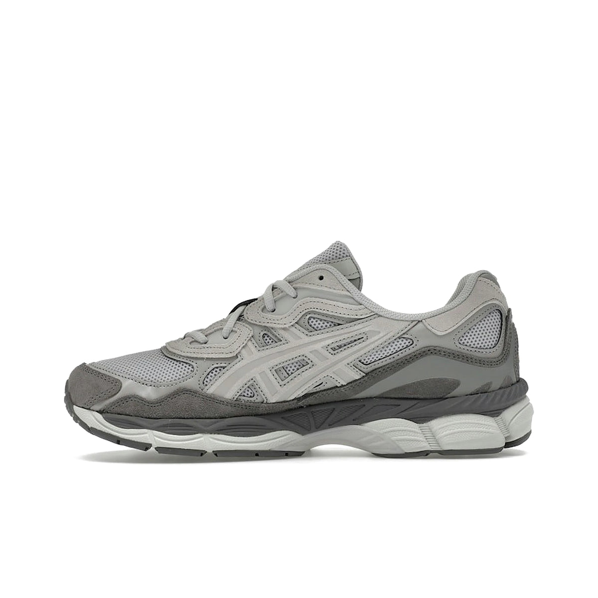 ASICS Gel‑NYC sneakers in cloud grey and cement grey mesh with suede overlays – image 3 of 4