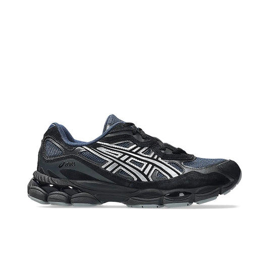 ASICS Gel‑NYC sneakers in Independence Blue and Pure Silver mesh and leather