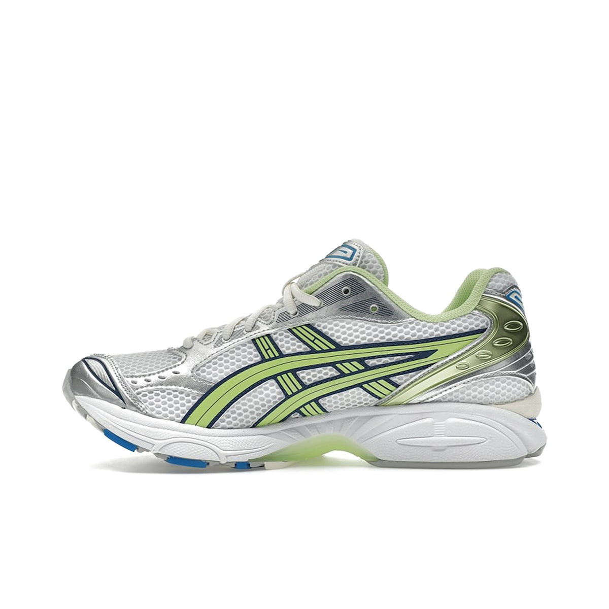 ASICS Gel-Kayano 14 Sprite men’s sneaker in white, silver, green and blue mesh – image 3 of 4