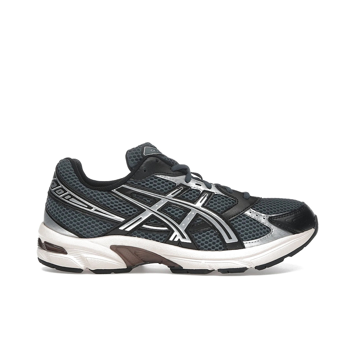 ASICS Gel‑1130 sneakers in black with pure silver accents, unisex design
