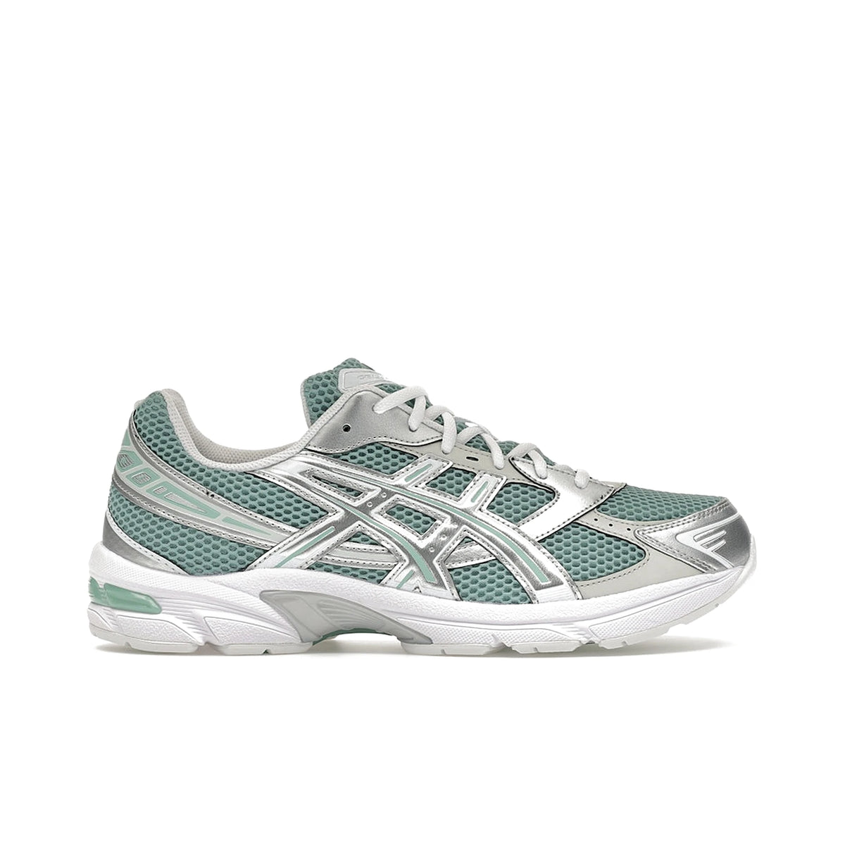 ASICS Gel‑1130 sneakers in verdigris mesh with pure silver accents