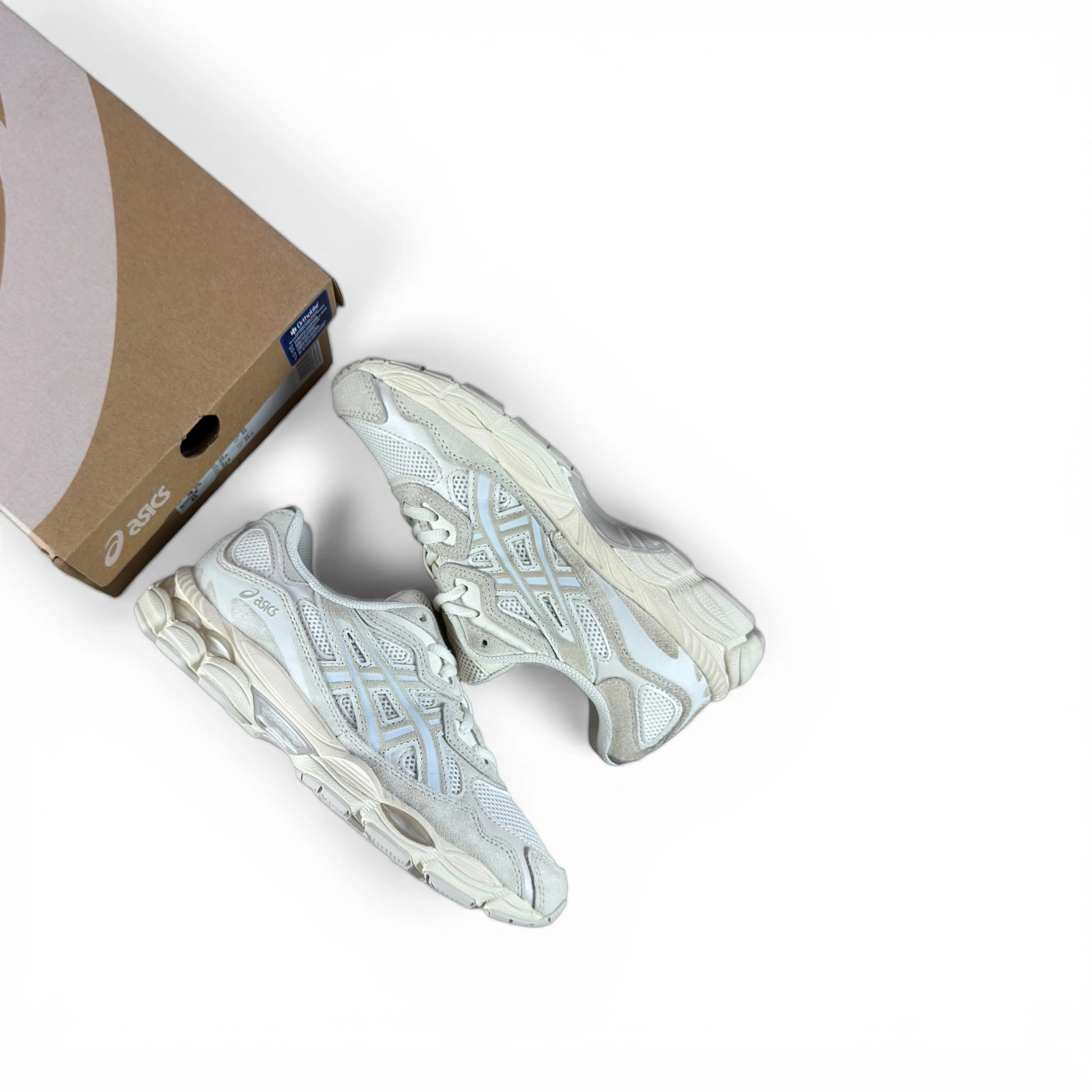 ASICS Gel-NYC White Pure Silver Cream 1203A617-100 – EU 37, brand new with original box