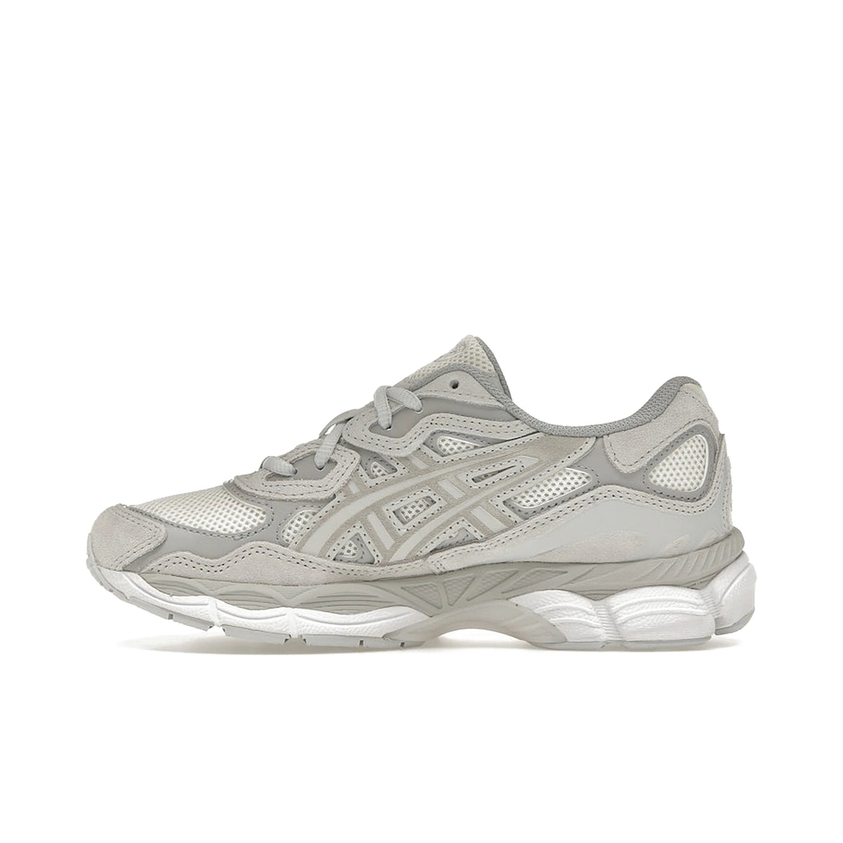 ASICS Gel‑NYC sneakers in cream and cloud grey mesh for men – image 3 of 4
