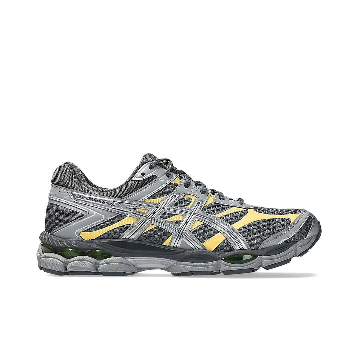 ASICS Gel‑Cumulus 16 in Carrier Grey with Pure Silver accents, mesh upper