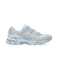 ASICS Gel‑NYC sneakers in storm cloud mesh with pure silver accents