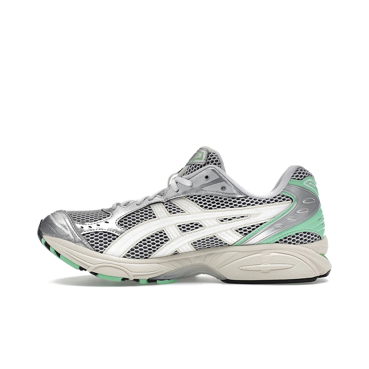 ASICS Gel‑Kayano 14 men’s sneakers in silver and lime mesh – image 3 of 4