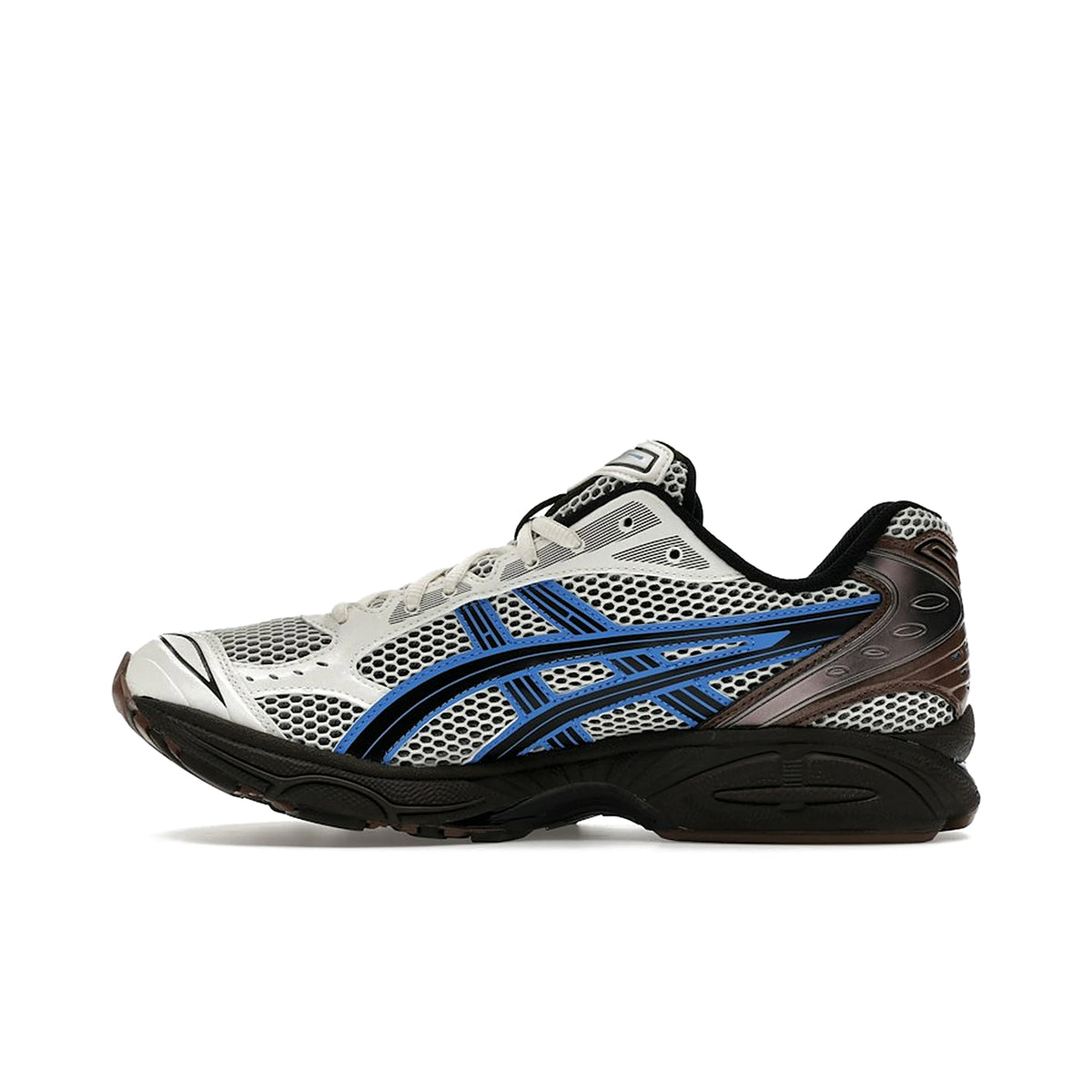 ASICS Gel‑Kayano 14 men’s sneakers in cream and blue‑coast mesh – image 3 of 4