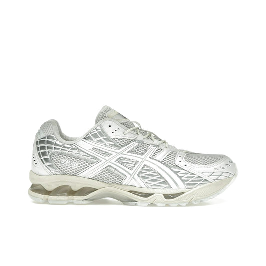ASICS Gel-Nimbus 10.1 White/Pure Silver men's leather and textile sneaker
