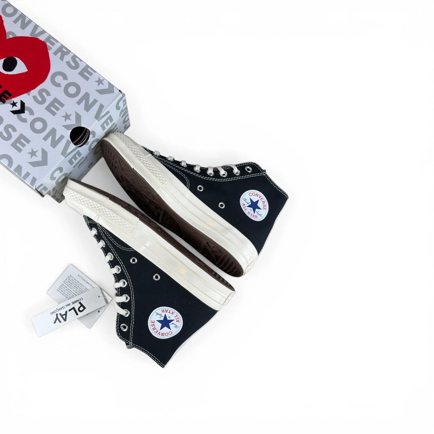 Converse Chuck Taylor All Star 70 Hi Comme des Garcons PLAY Black 150204C – EU 40, brand new with original box