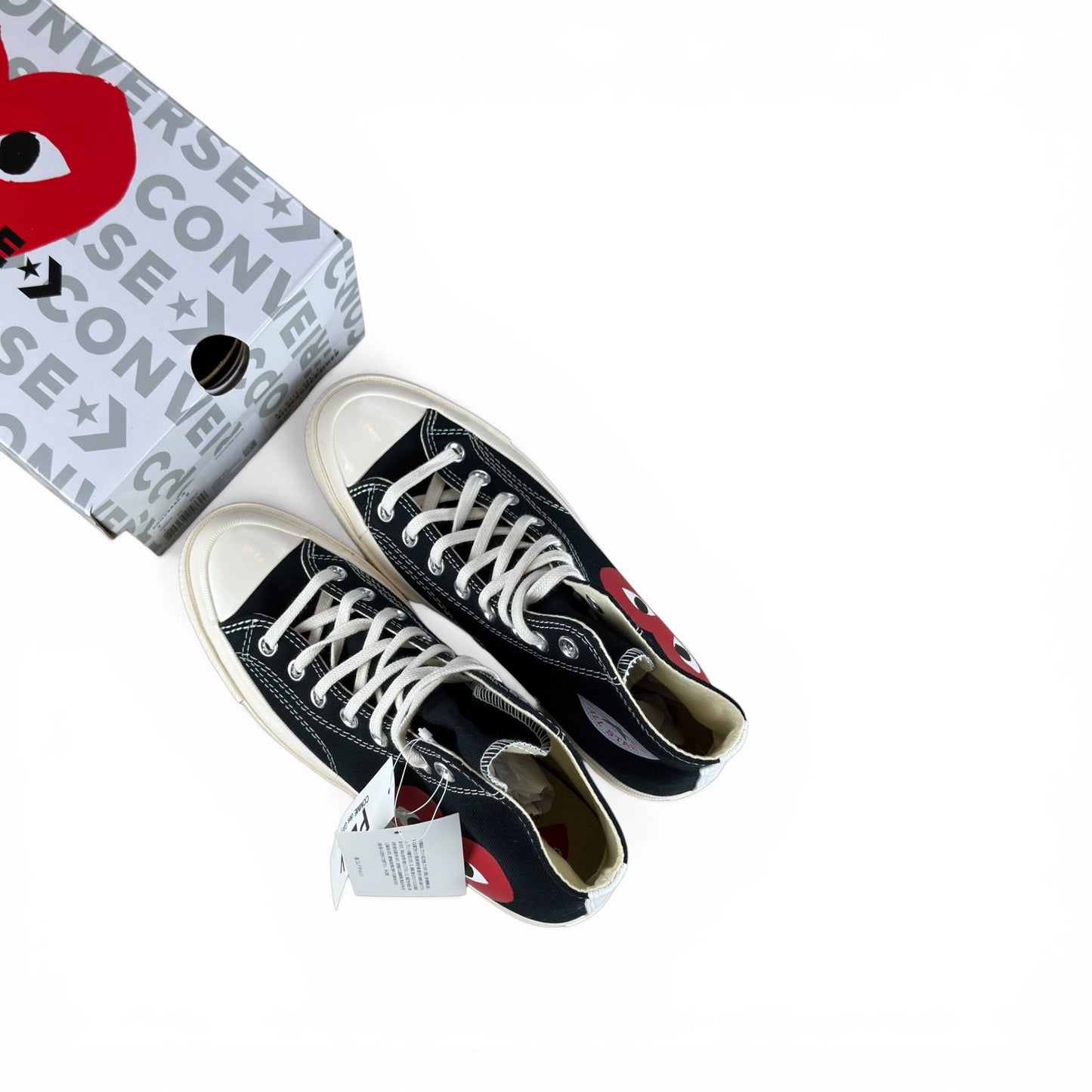 Converse Chuck Taylor All Star 70 Hi Comme des Garcons PLAY Black 150204C – EU 40, brand new with original box
