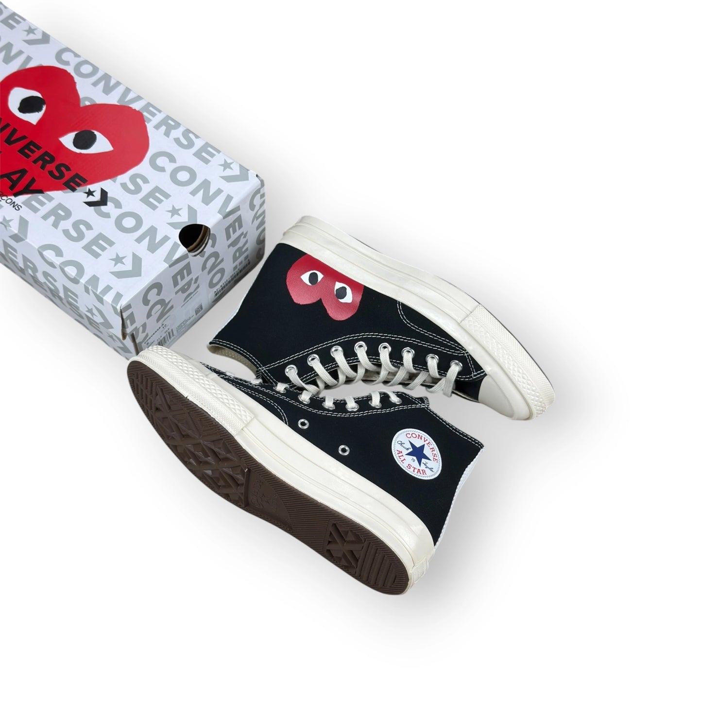 Converse Chuck Taylor All Star 70 Hi Comme des Garcons PLAY Black 150204C – EU 41.5, brand new with original box