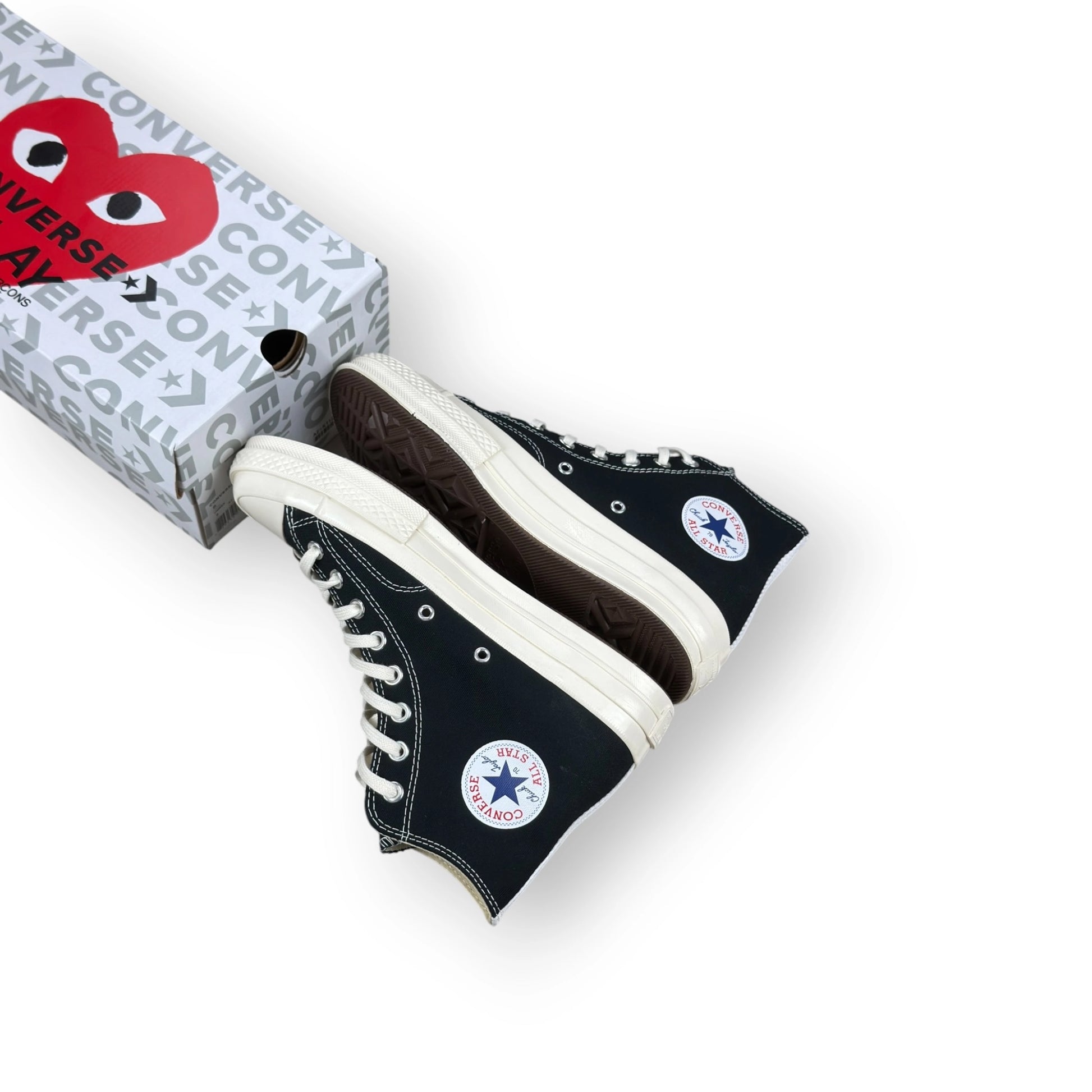 Converse Chuck Taylor All Star 70 Hi Comme des Garcons PLAY Black 150204C – EU 41.5, brand new with original box