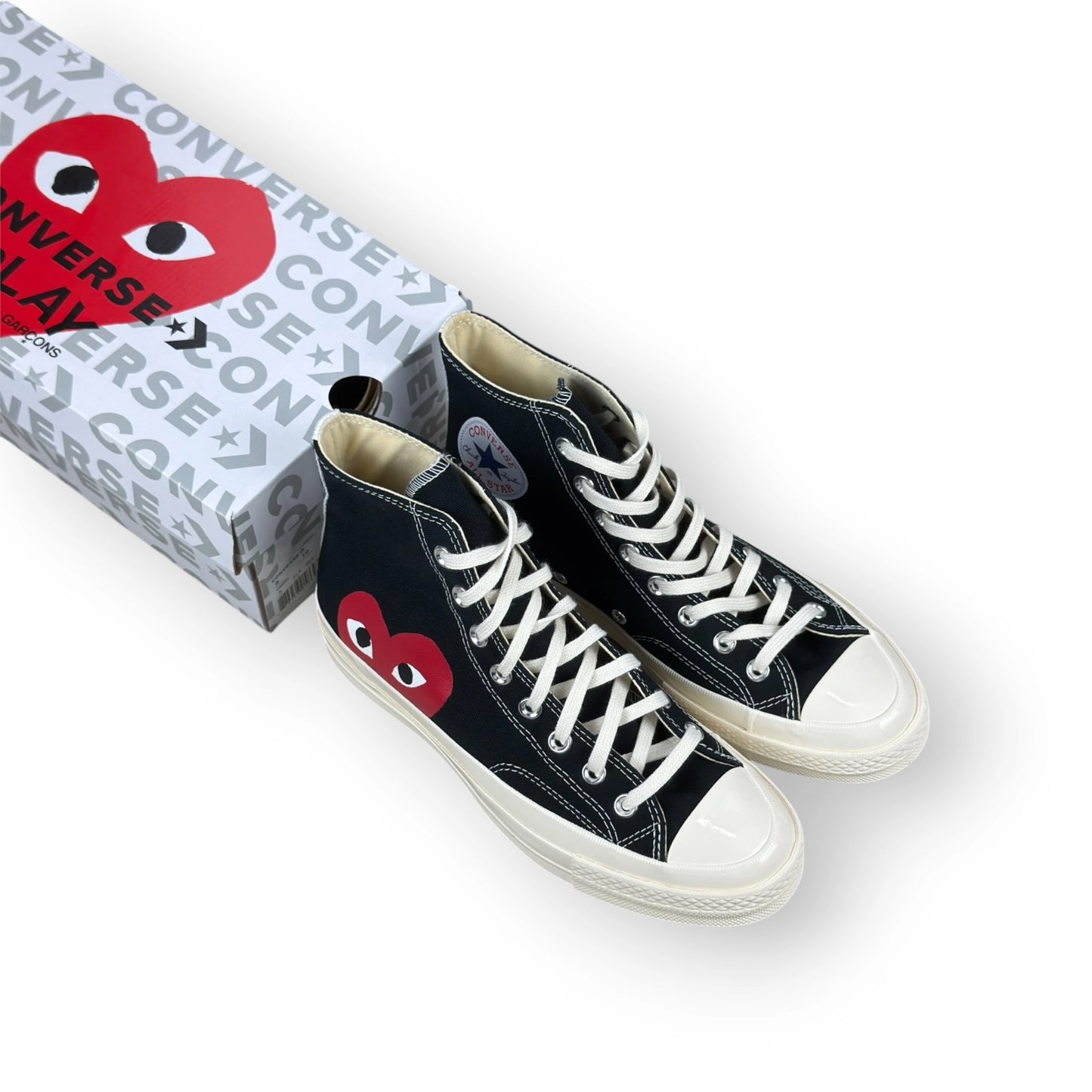 Converse Chuck Taylor All Star 70 Hi Comme des Garcons PLAY Black 150204C – EU 41.5, brand new with original box
