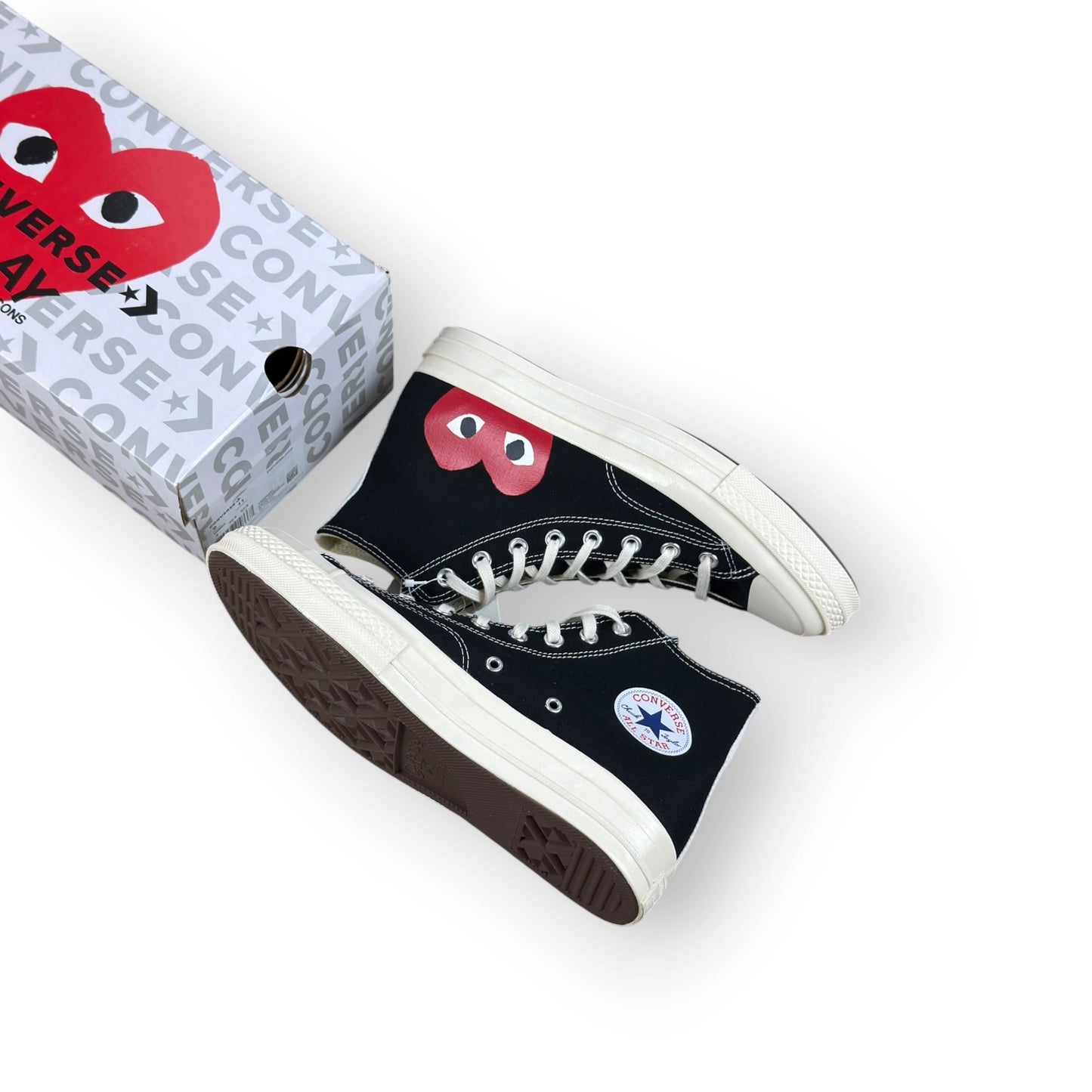 Converse Chuck Taylor All Star 70 Hi Comme des Garcons PLAY Black 150204C – EU 42.5, brand new with original box
