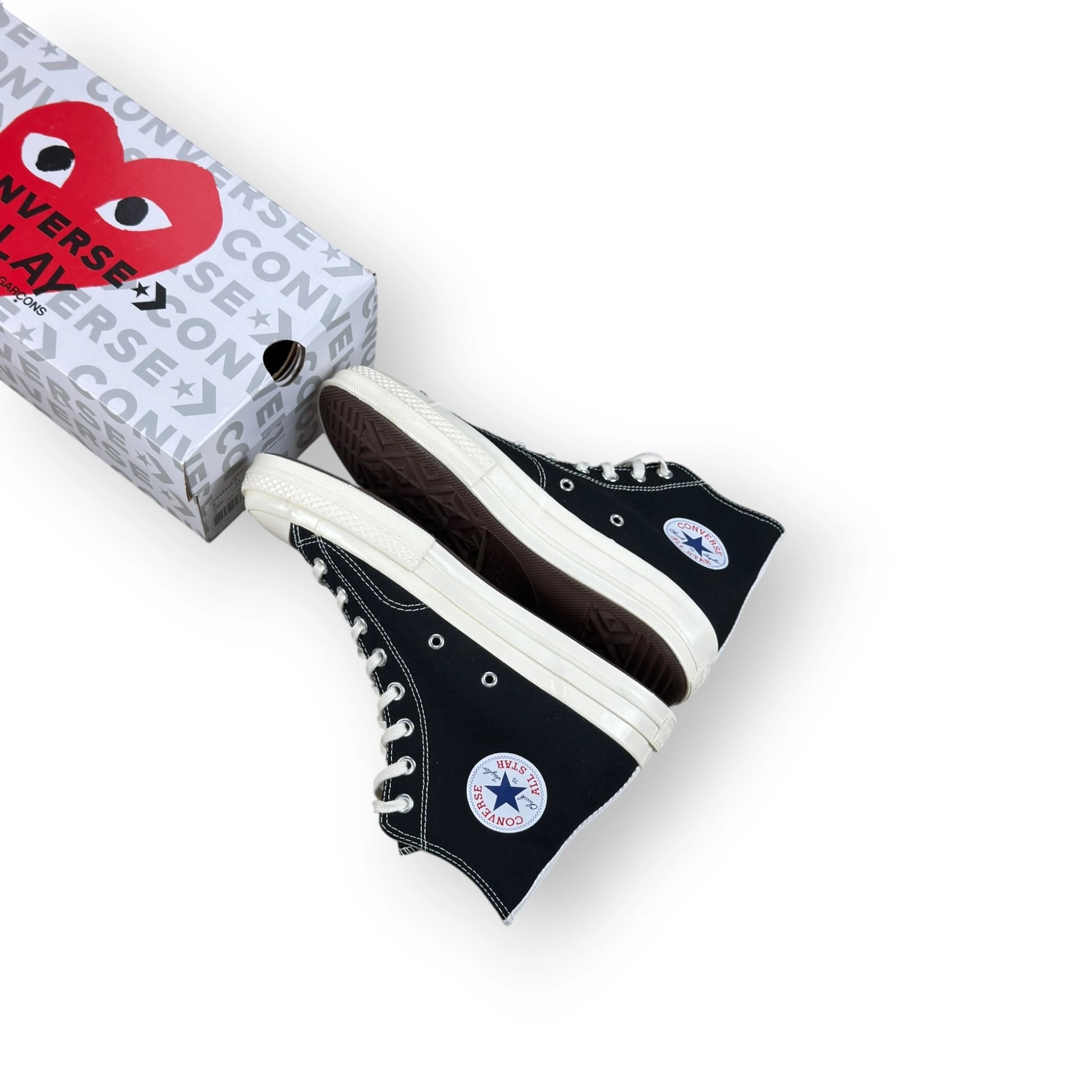 Converse Chuck Taylor All Star 70 Hi Comme des Garcons PLAY Black 150204C – EU 42.5, brand new with original box