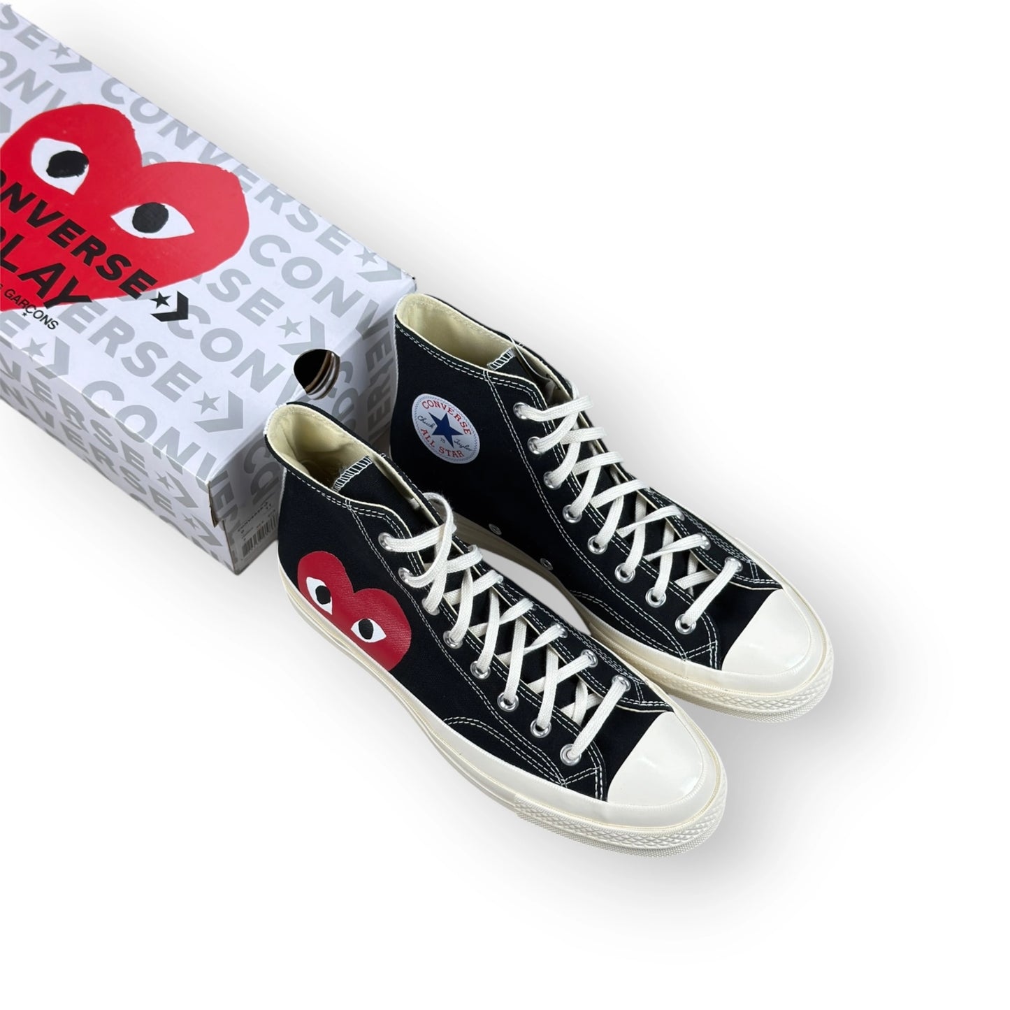 Converse Chuck Taylor All Star 70 Hi Comme des Garcons PLAY Black 150204C – EU 42.5, brand new with original box