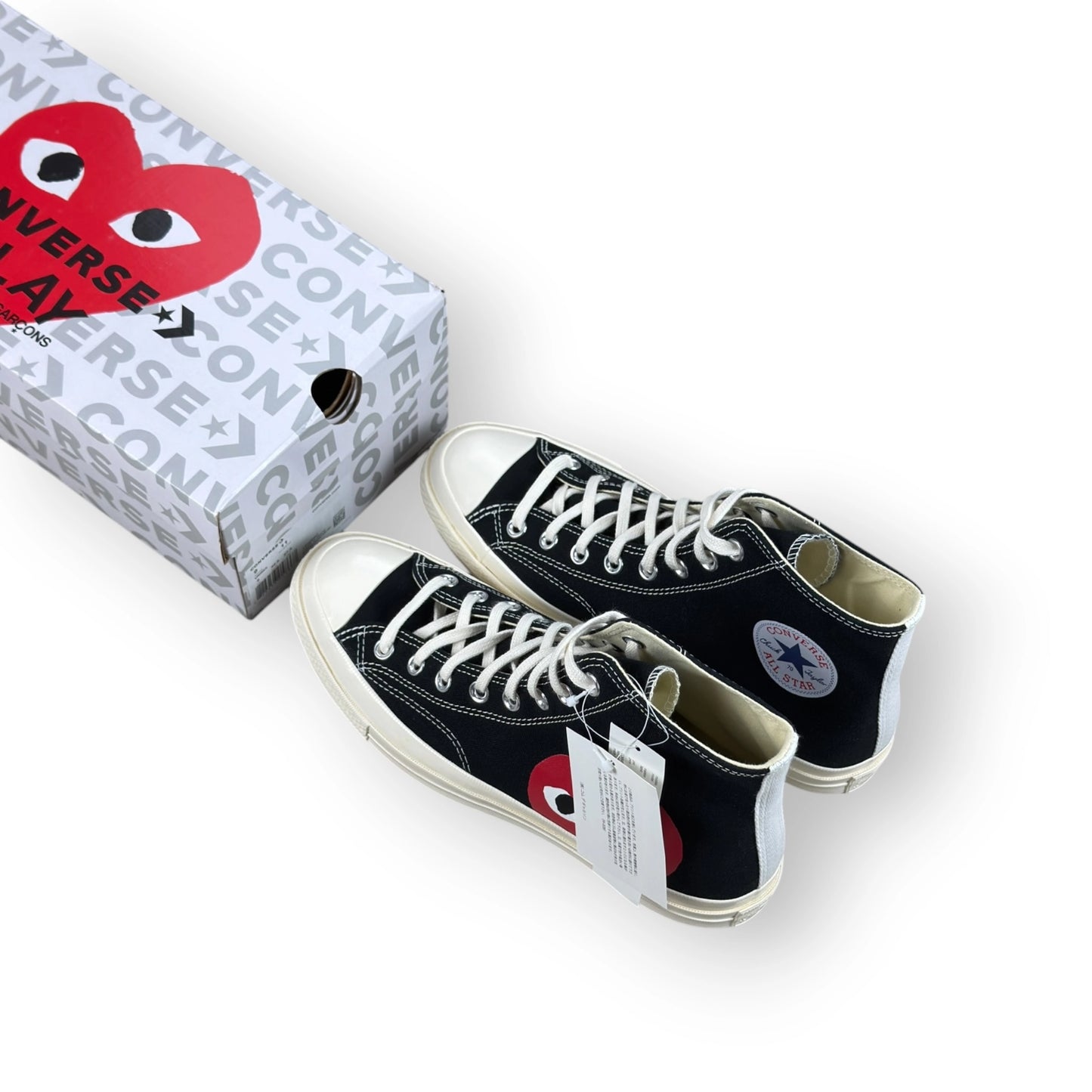 Converse Chuck Taylor All Star 70 Hi Comme des Garcons PLAY Black 150204C – EU 42.5, brand new with original box