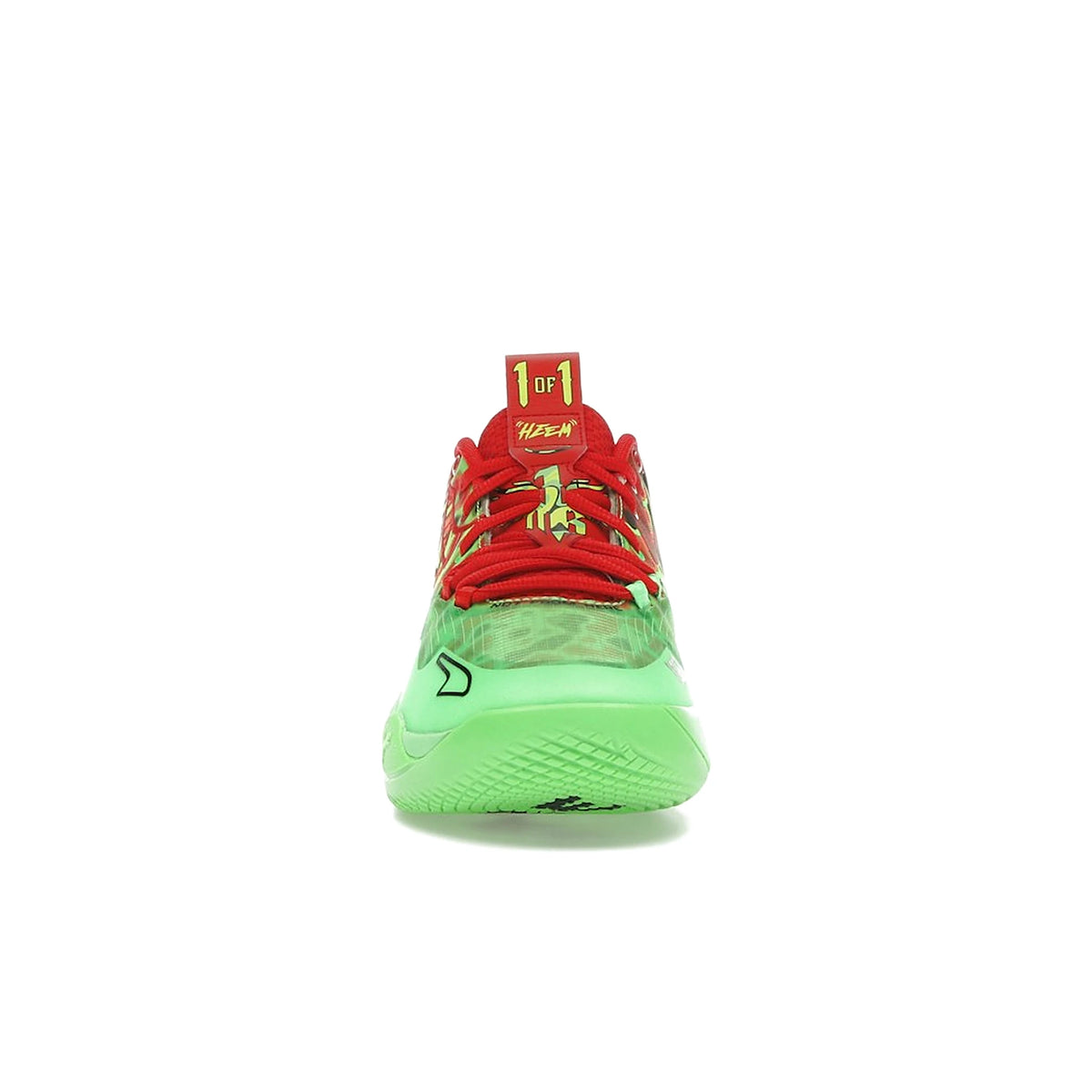 Puma LaMelo Ball MB.01 Thermal in Fluoro Green, Red, Lime Squeeze, leather. – image 2 of 4