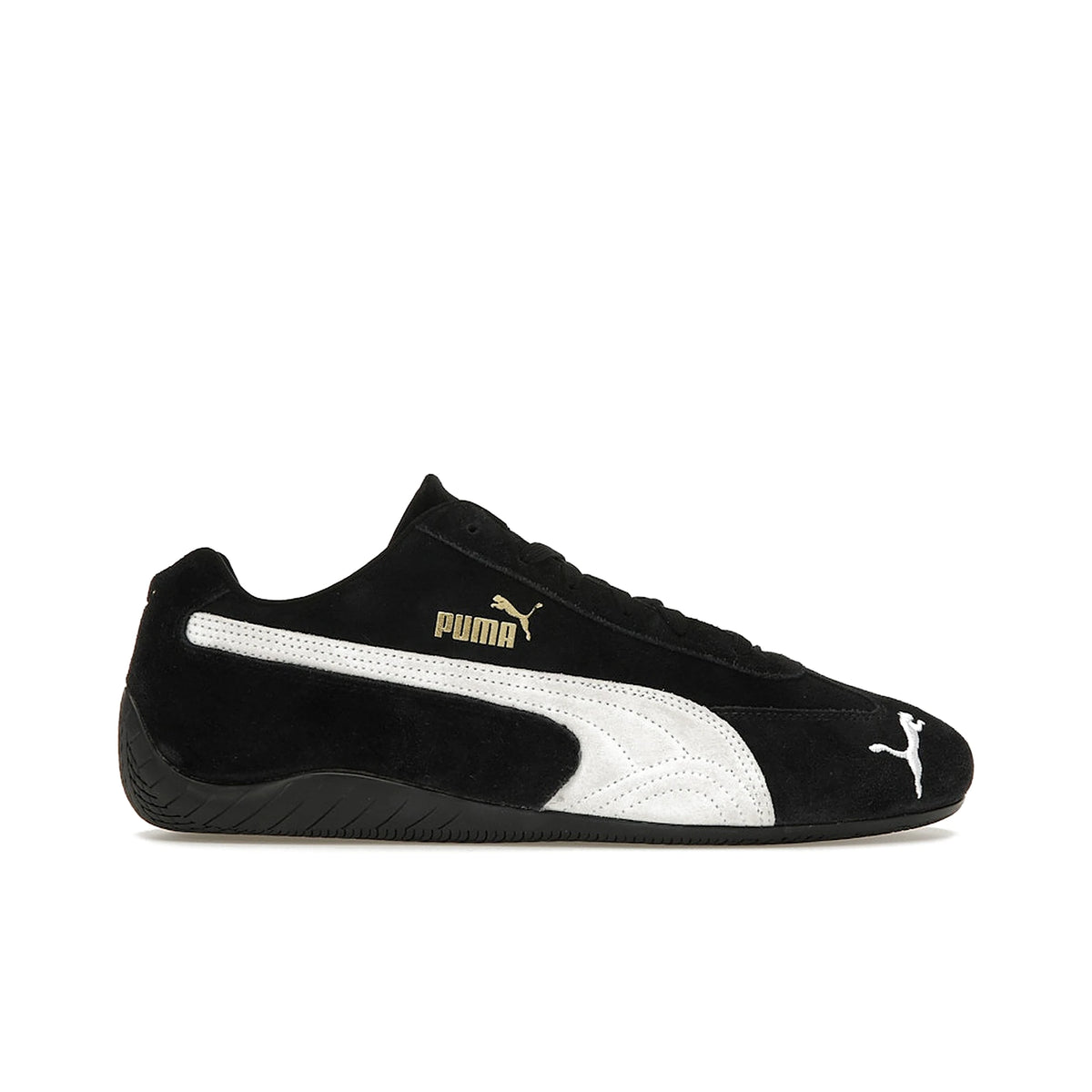 Puma Speedcat OG men’s sneaker in black leather with white accents