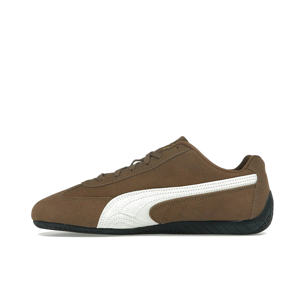 Puma Speedcat OG Haute Coffee/Frosted Ivory men's sneaker with coffee brown upper and ivory accents – image 3 of 4