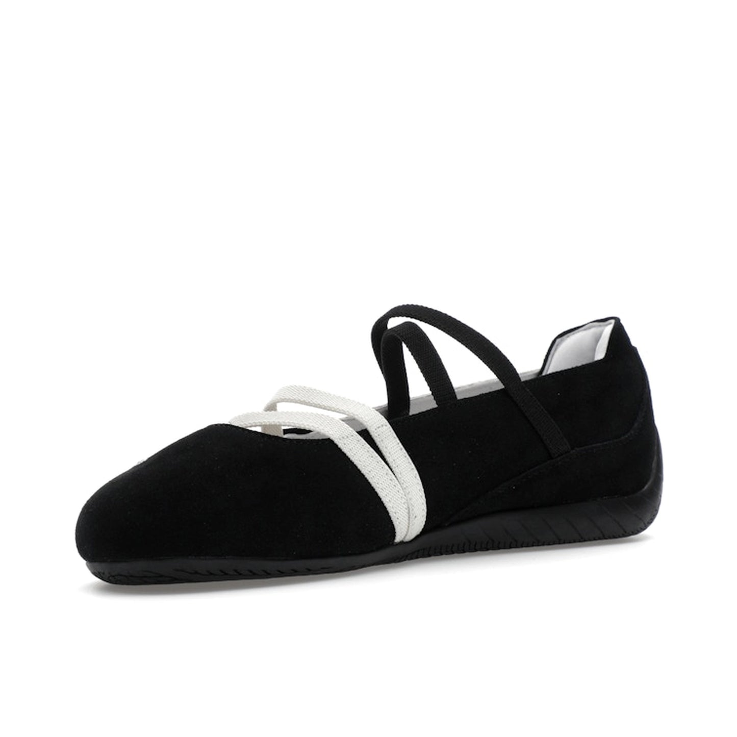 Puma Speedcat Ballet Black White, front view, sleek black silhouette with white Formstrip.