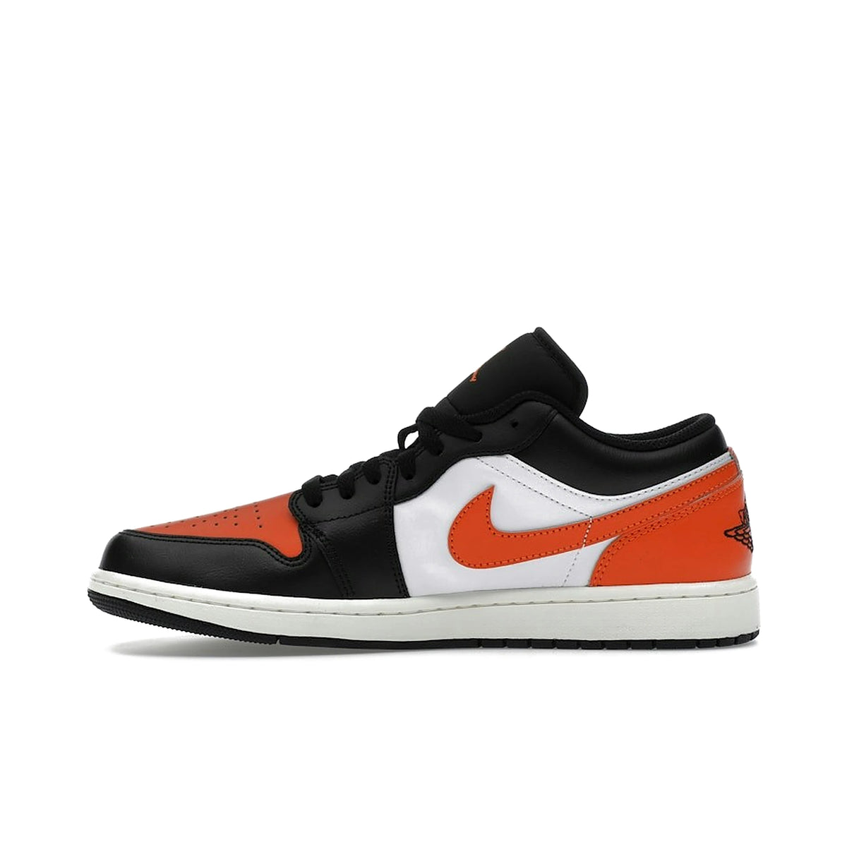 Nike Jordan 1 Low Shattered Backboard in black, starfish‑white and sail leather – image 3 of 4