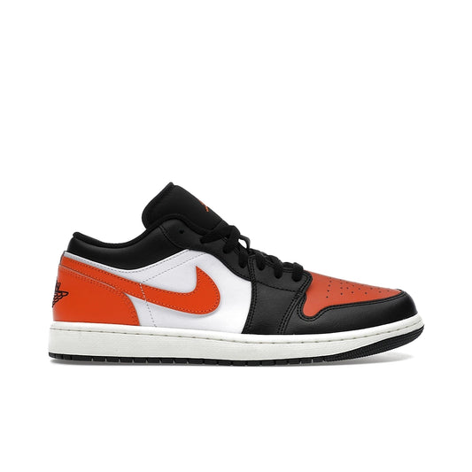 Nike Jordan 1 Low Shattered Backboard in black, starfish‑white and sail leather