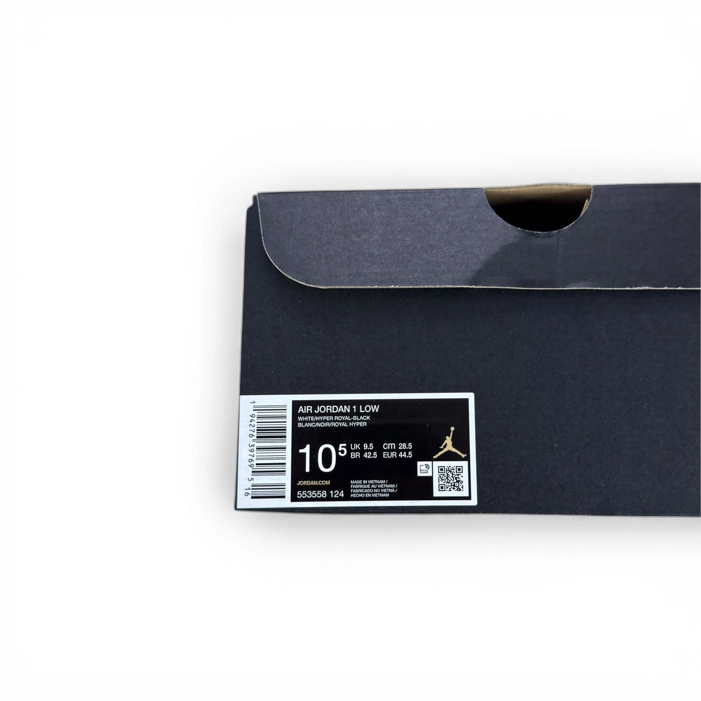 Jordan 1 Low Game Royal 553558-124 – EU 44.5, brand new with original box