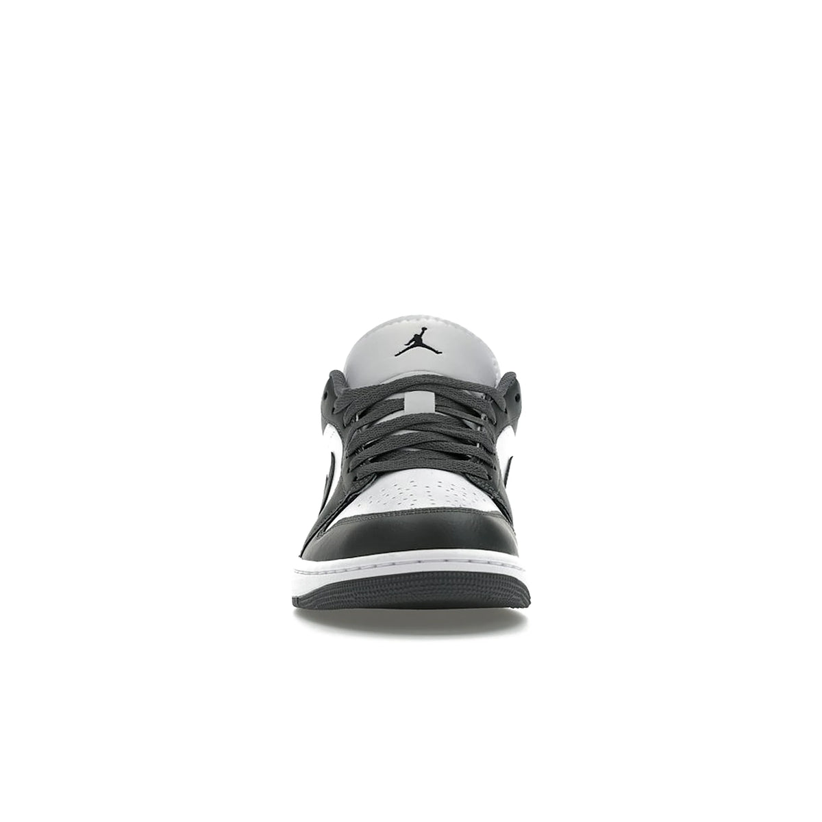 Jordan 1 Low in iron grey, white and black leather – image 2 of 4