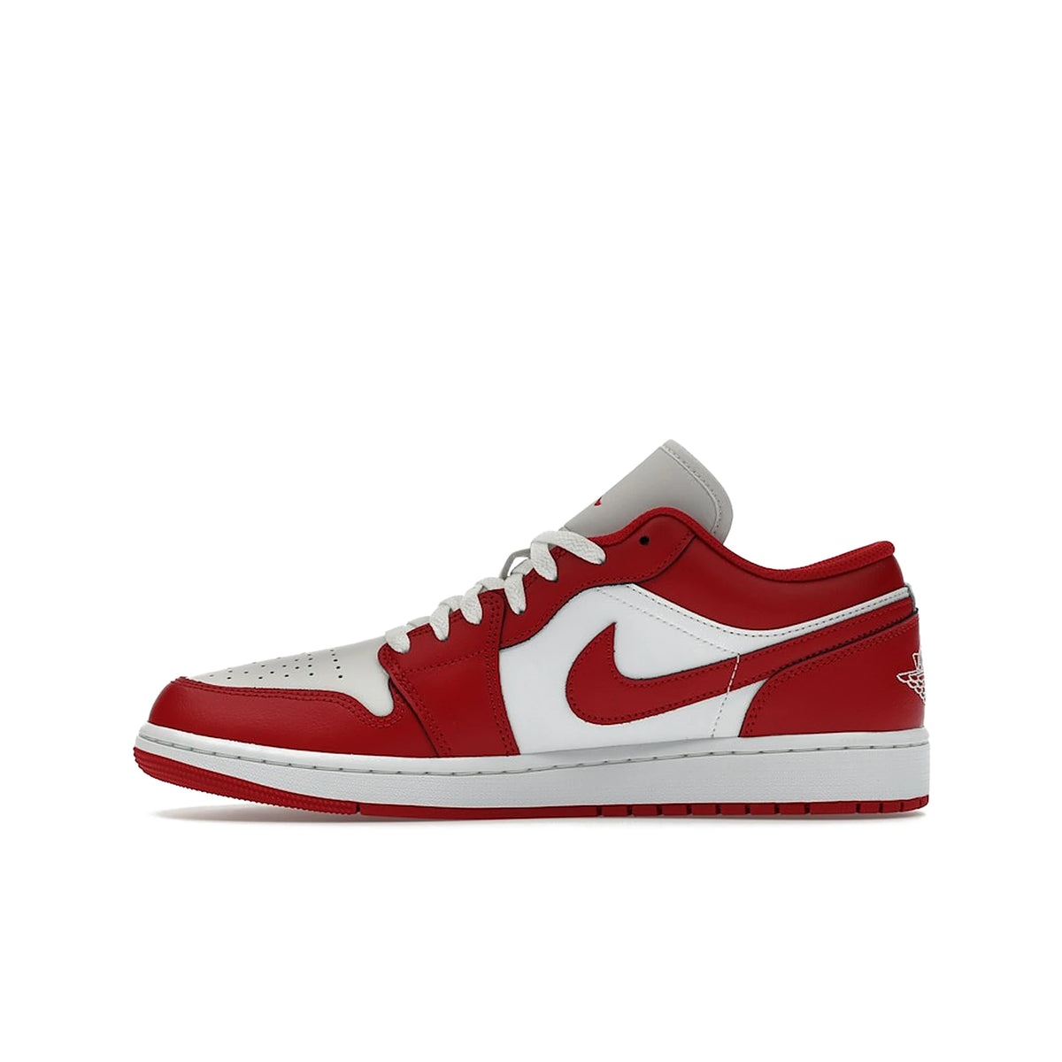 Jordan 1 Low New Beginnings: Summit White, Varsity Red, leather. – image 3 of 4
