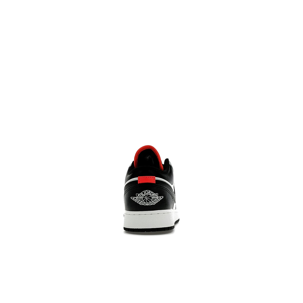 Jordan 1 Low kids in black leather with summit white and infrared accents – image 4 of 4