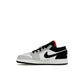 Jordan 1 Low kids in black leather with summit white and infrared accents – image 3 of 4
