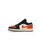 Jordan 1 Low Shattered Backboard GS in black, white, sail and starfish leather – image 3 of 4