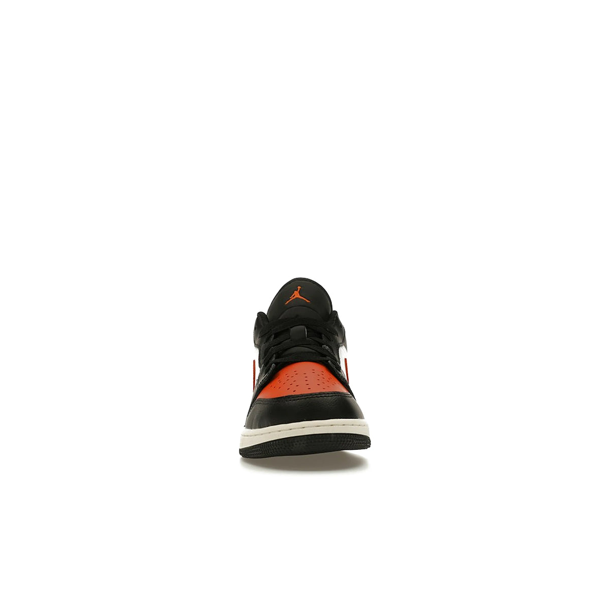Jordan 1 Low Shattered Backboard GS in black, white, sail and starfish leather – image 2 of 4