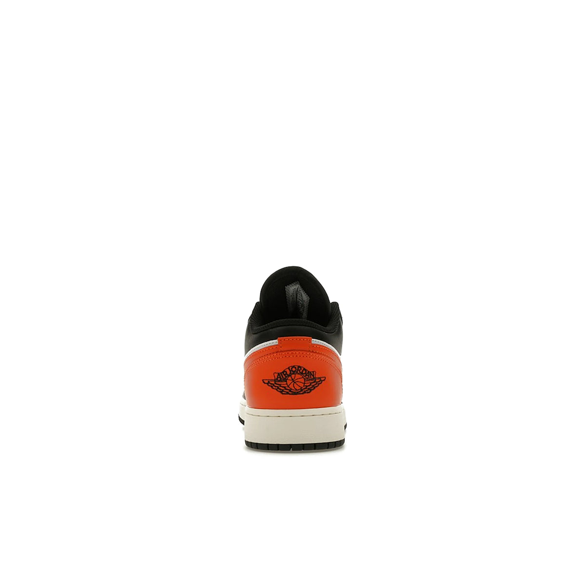 Jordan 1 Low Shattered Backboard GS in black, white, sail and starfish leather – image 4 of 4