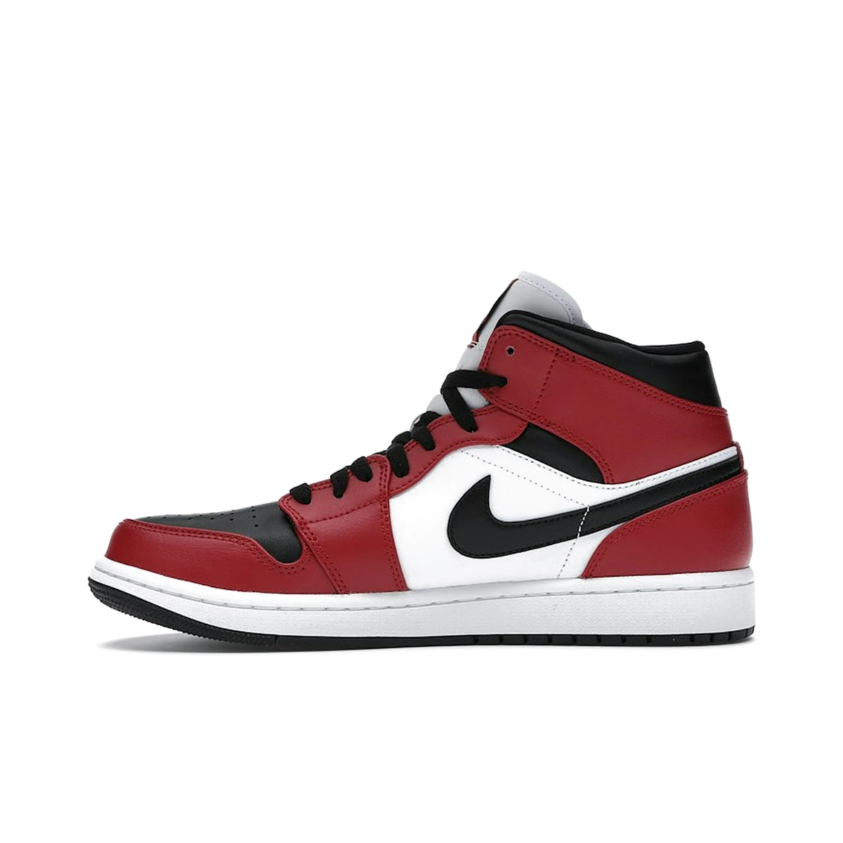 Nike Jordan 1 Mid Chicago Black with gym red‑white accents, leather upper – image 3 of 4