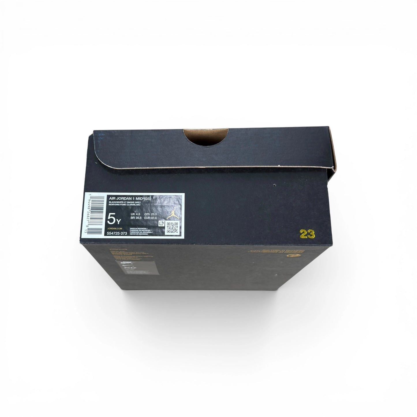 Jordan 1 Mid White Shadow (GS) 554725-073 – EU 37.5, brand new with original box