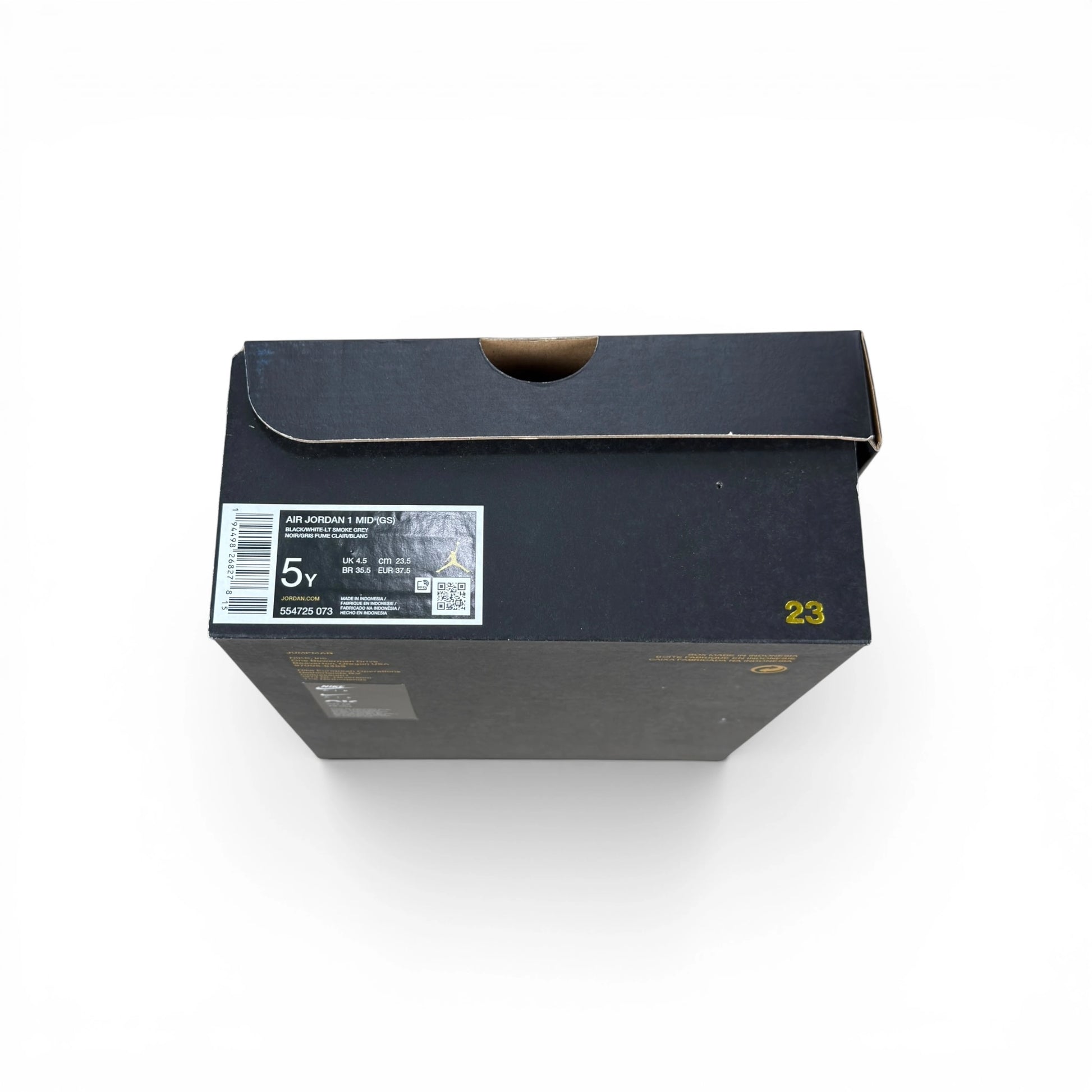 Jordan 1 Mid White Shadow (GS) 554725-073 – EU 37.5, brand new with original box