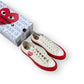 Converse Chuck Taylor All Star 70 Ox CDG PLAY Egret Red Midsole A01796C – EU 42, brand new with original box