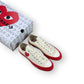 Converse Chuck Taylor All Star 70 Ox CDG PLAY Egret Red Midsole A01796C – EU 44, brand new with original box
