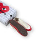 Converse Chuck Taylor All Star 70 Ox CDG PLAY Egret Red Midsole A01796C – EU 44, brand new with original box
