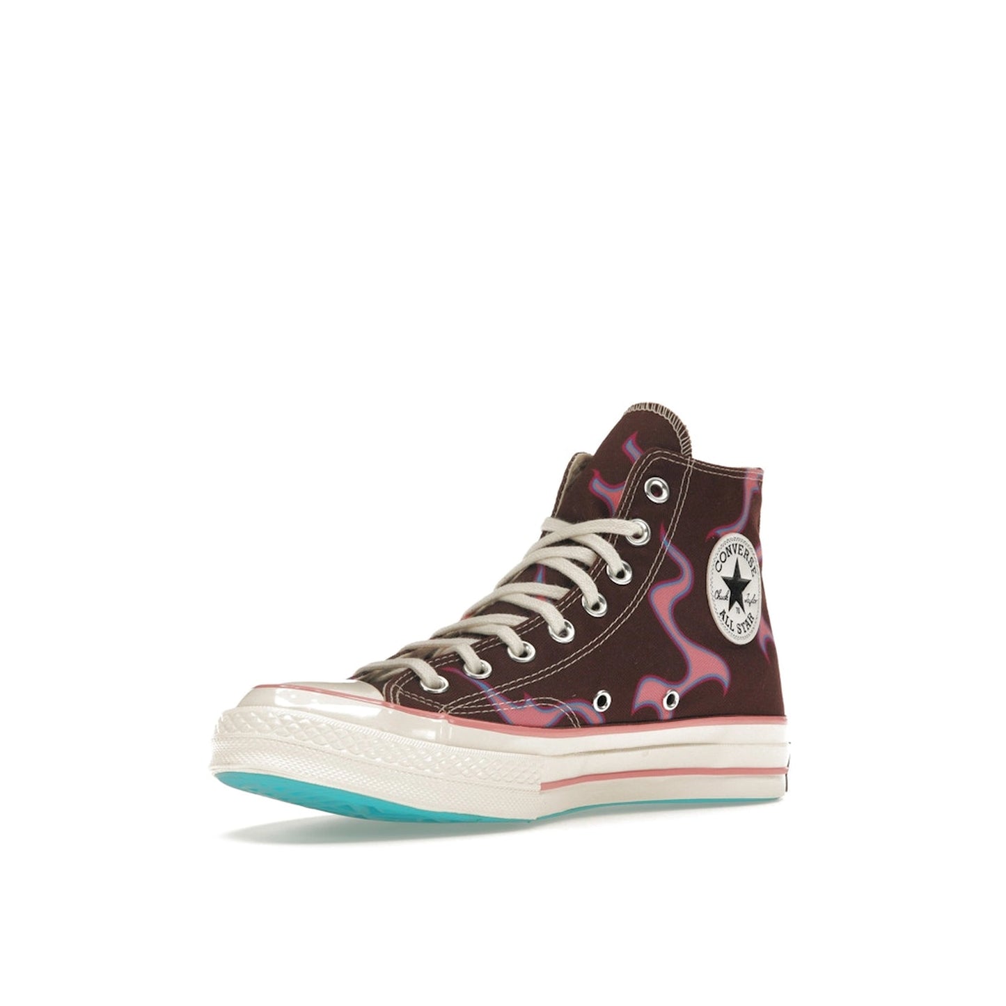 Converse Chuck Taylor All Star 70 Hi Golf Le Fleur sneakers, front view, model A08646C, flame paprika.