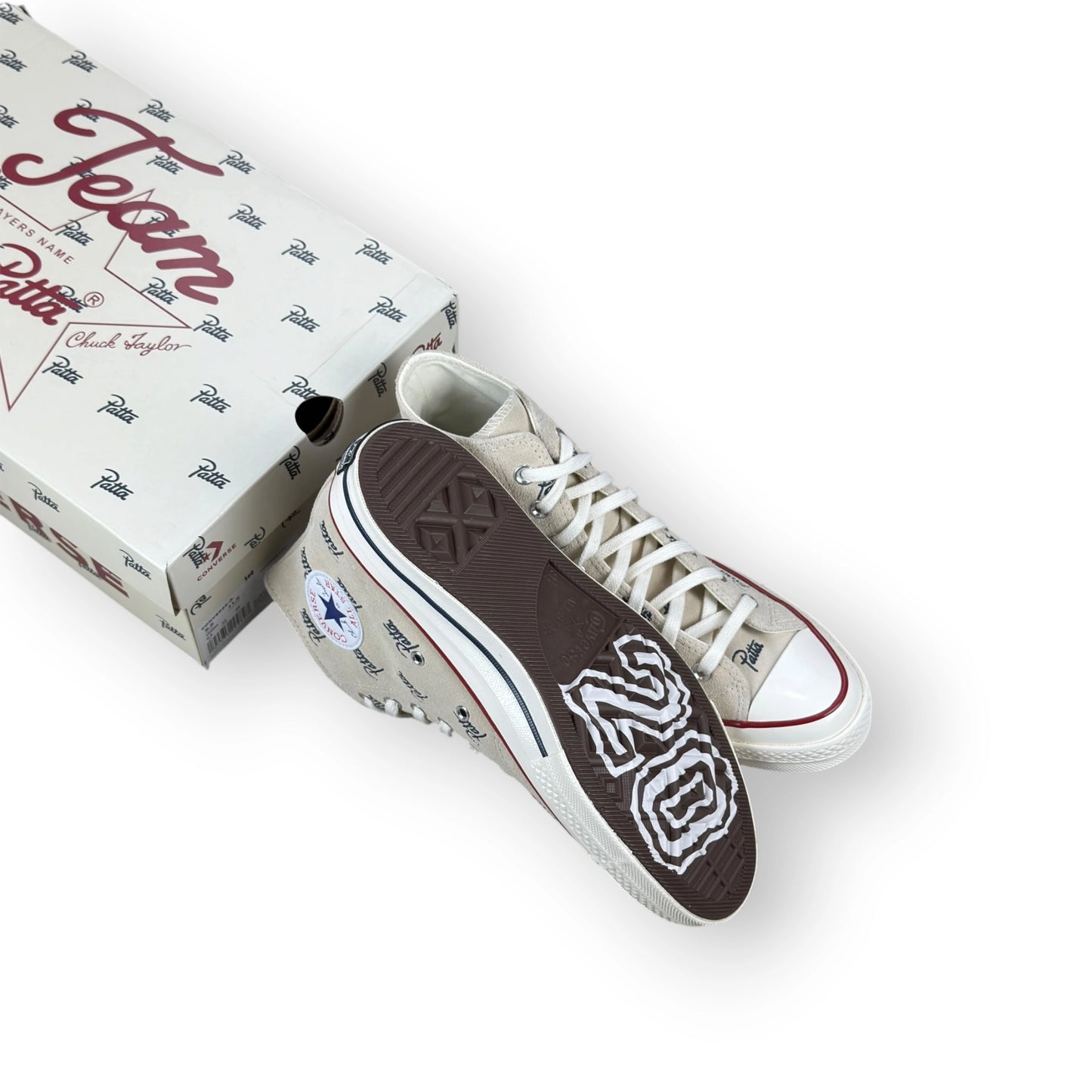 Converse Chuck 70 Hi Patta Mini Logo Pack Natural Ivory A12831C – EU 43, brand new with original box