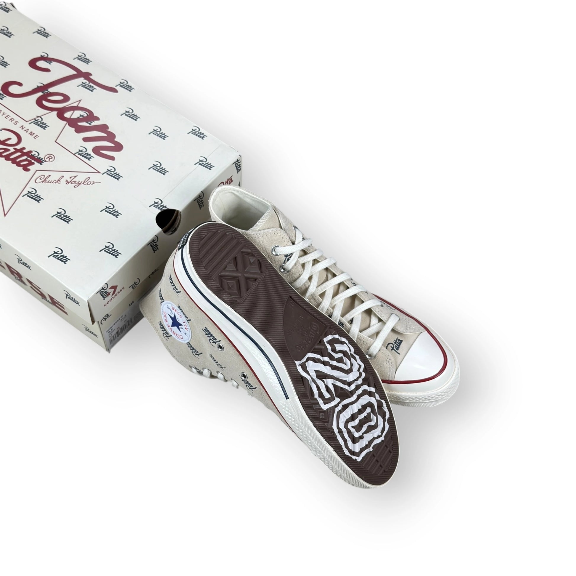 Converse Chuck 70 Hi Patta Mini Logo Pack Natural Ivory A12831C – EU 43, brand new with original box